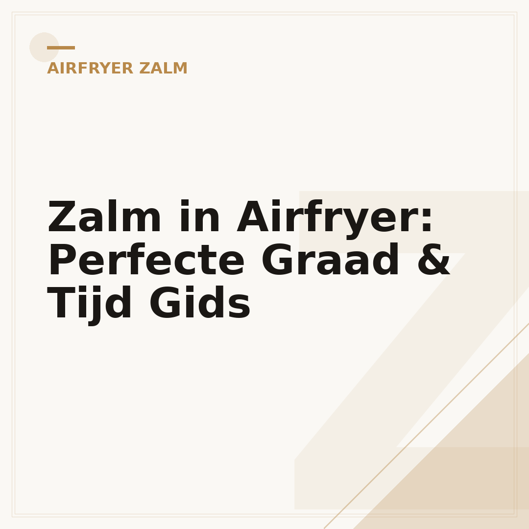 Zalm in Airfryer: Perfecte Graad & Tijd Gids