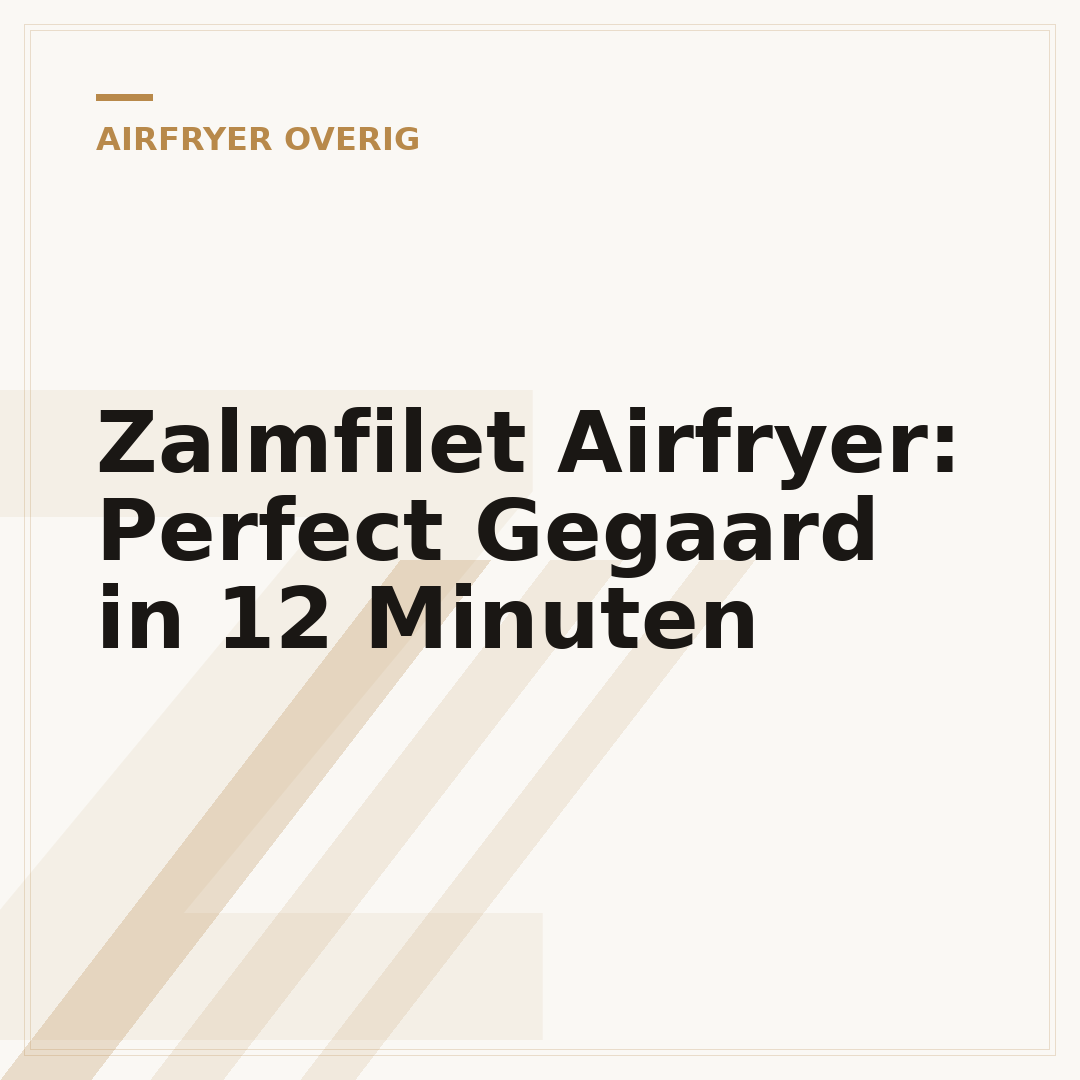 Zalmfilet Airfryer: Perfect Gegaard in 12 Minuten