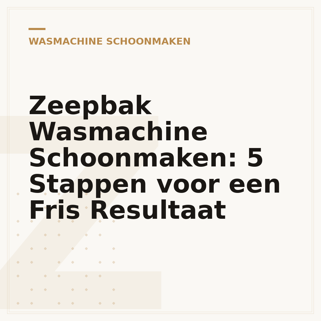 Zeepbak Wasmachine Schoonmaken: 5 Stappen voor een Fris Resultaat