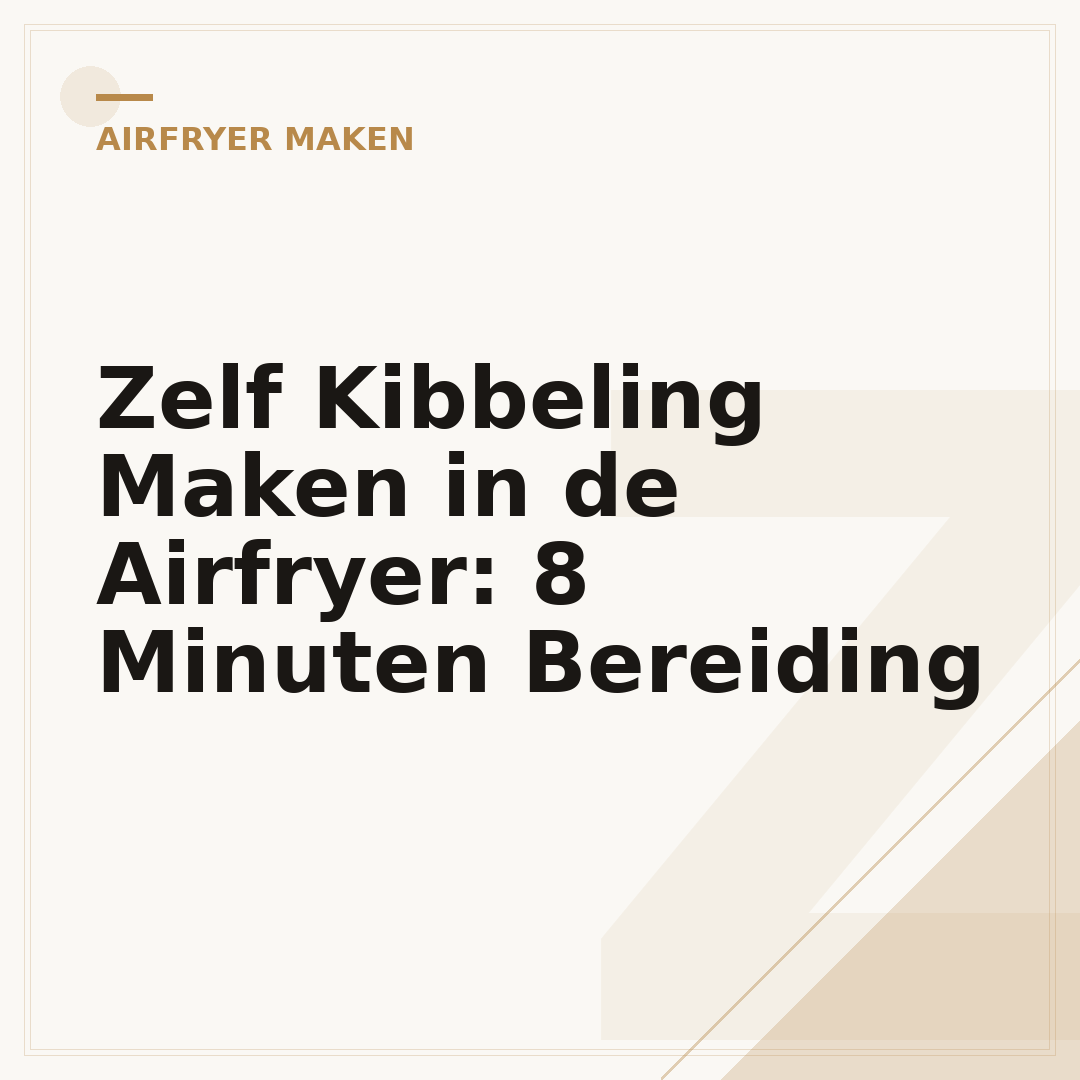 Zelf Kibbeling Maken in de Airfryer: 8 Minuten Bereiding