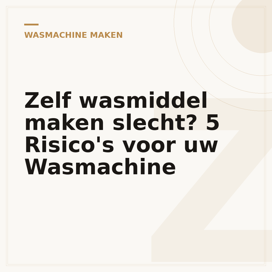 Zelf wasmiddel maken slecht? 5 Risico's voor uw Wasmachine