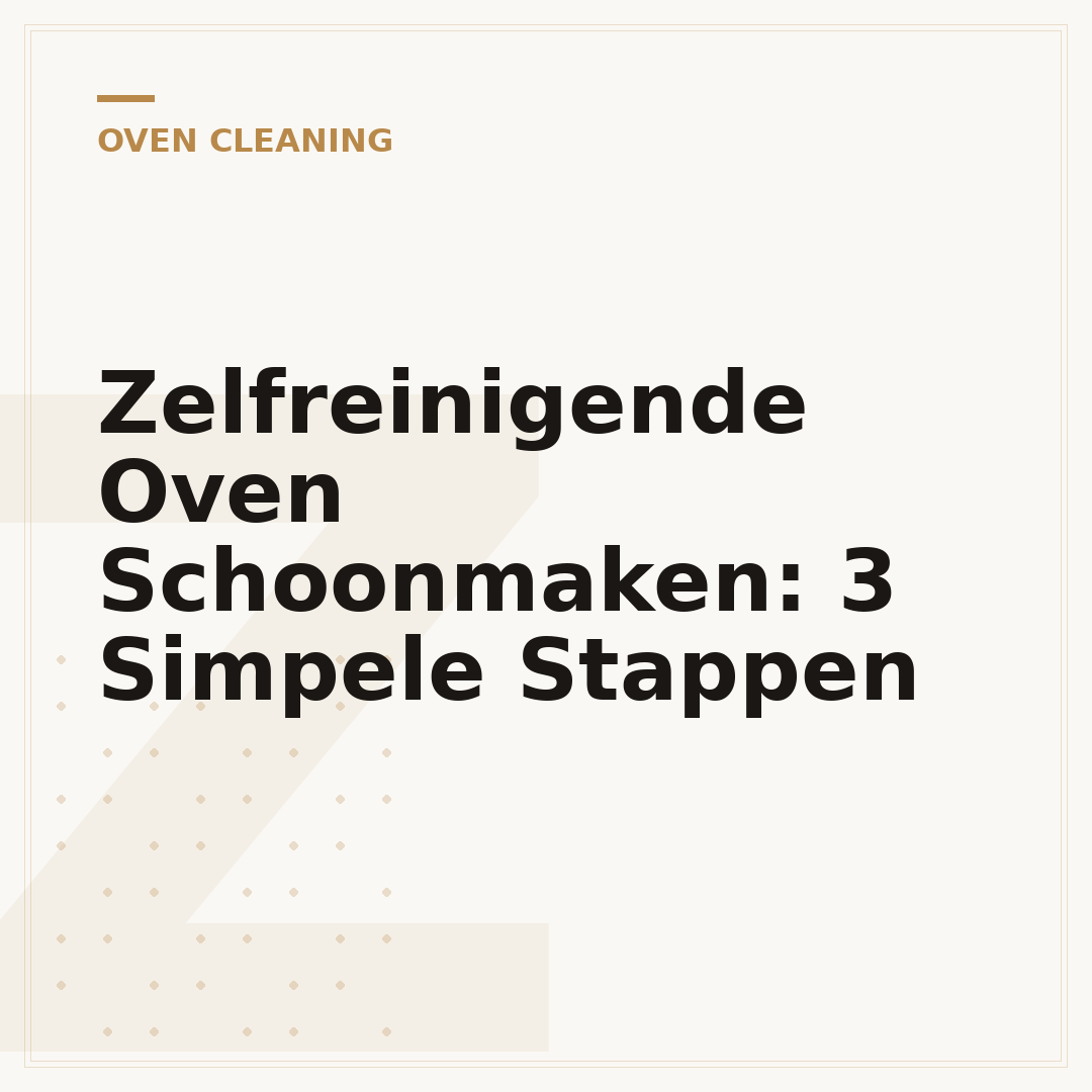 Zelfreinigende Oven Schoonmaken: 3 Simpele Stappen