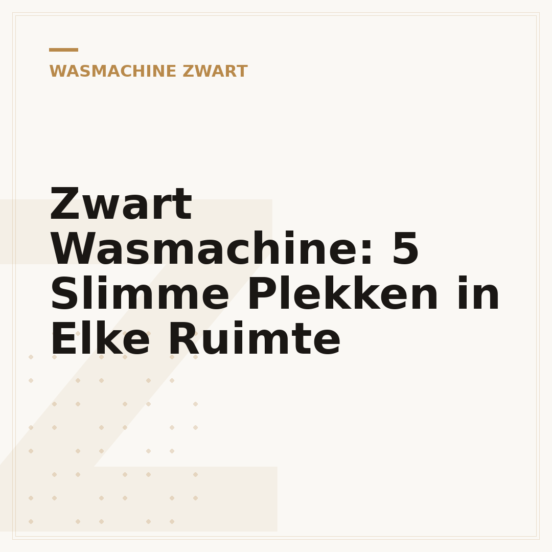 Zwart Wasmachine: 5 Slimme Plekken in Elke Ruimte